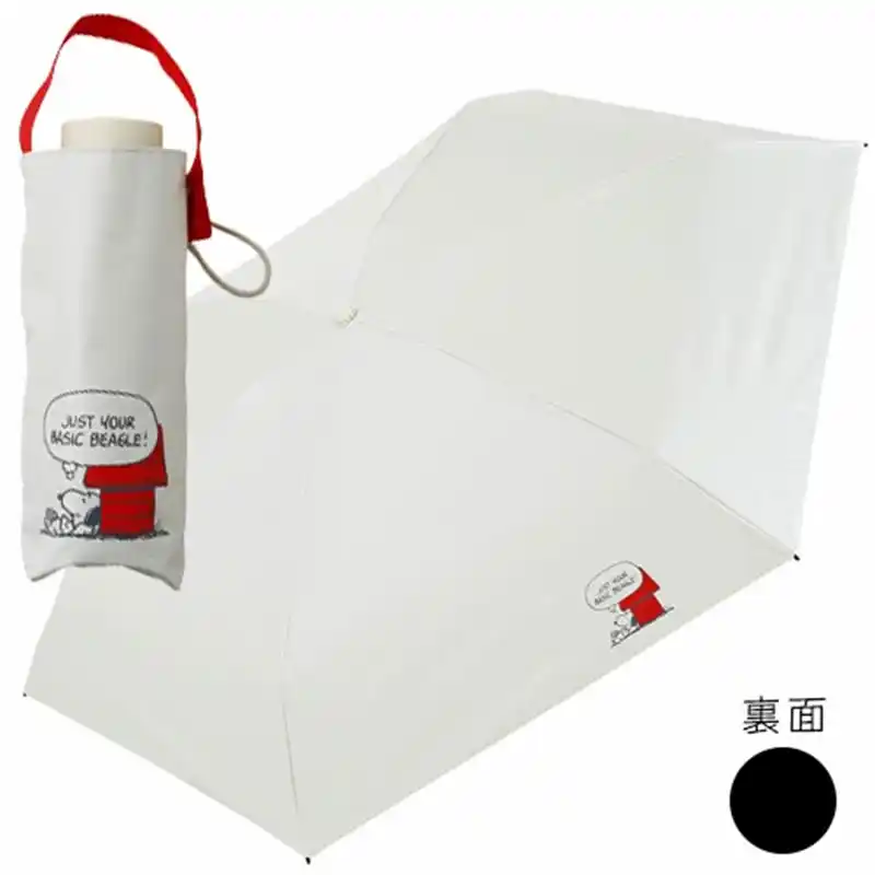 PEANUTS  コンパクト晴雨兼用傘 スヌーピー/ホワイト・ハウス